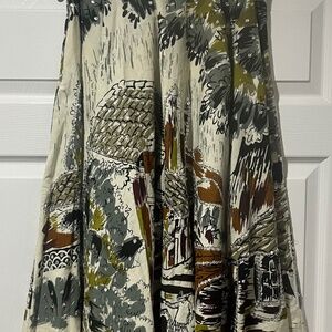 Rare Papillon of Los Angeles midi flared sequin skirt